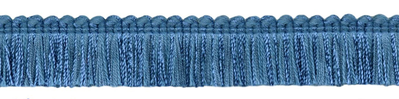 DecoPro Frangia A Nappe – Blu Francese, Lunghezza 6,3 Cm, Venduta Al Metro (0,9 M)