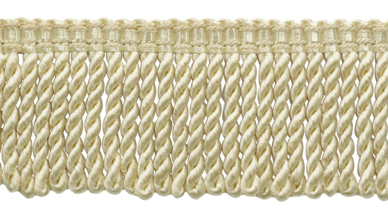 3" (7.5cm) Fancy Solid Woven Gimp Header Satiny Bullion Fringe Trim # BFS3WVN  |