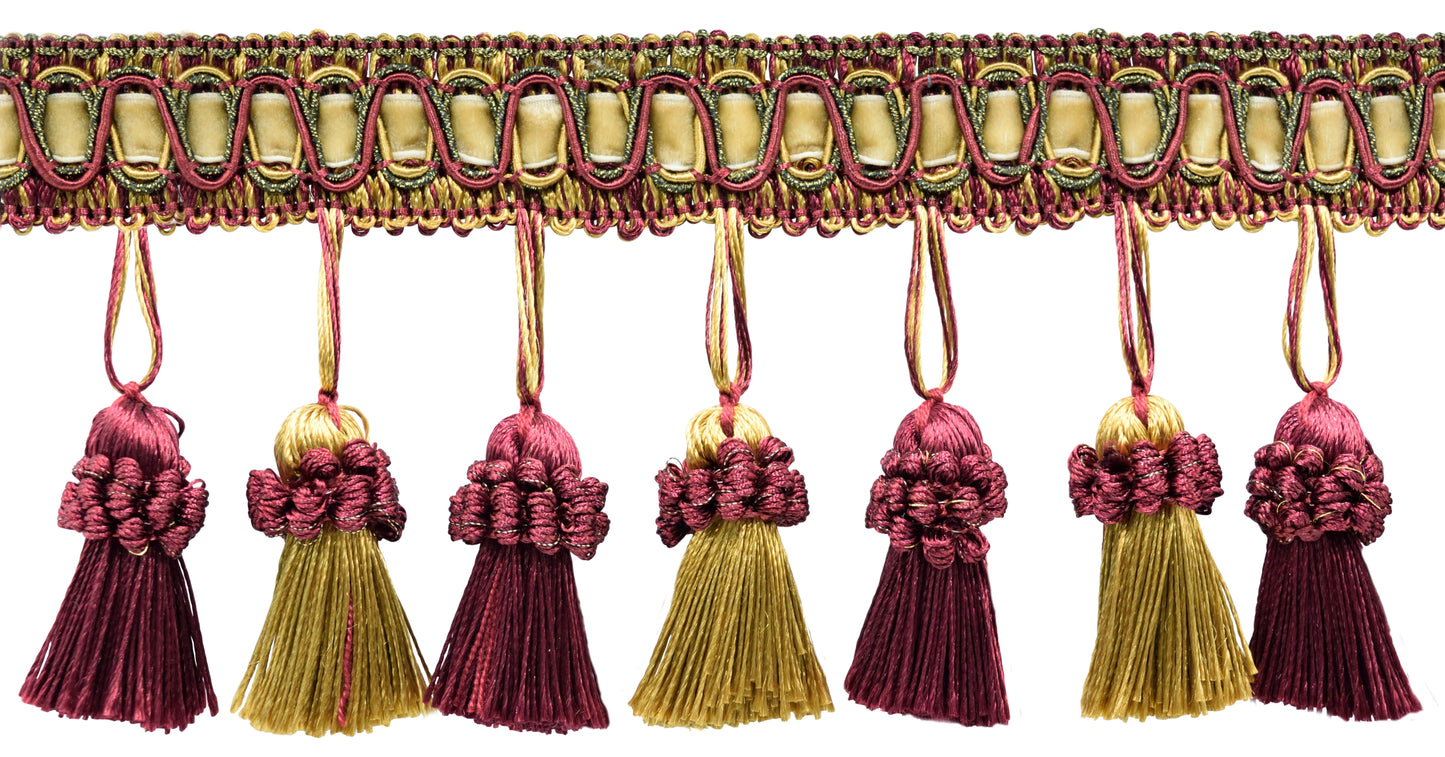 #Color_Burgundy Gold Red Multicolor (Color# 1253)